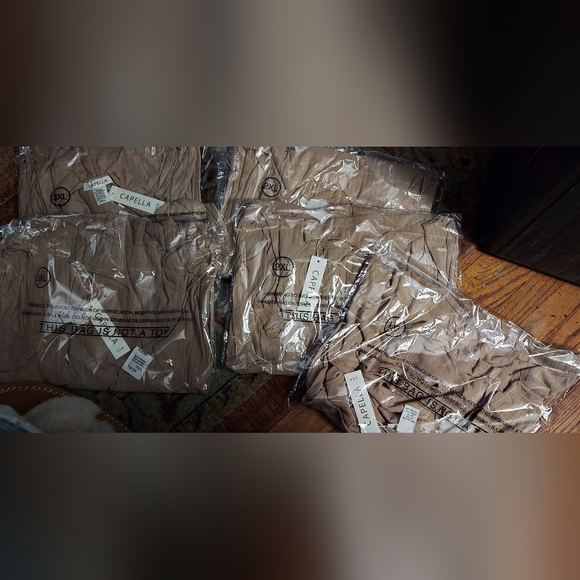 NWT Capella Elegant Tan Ribbed Midi Dress ~curvy/plus Size - Picture 5 of 6